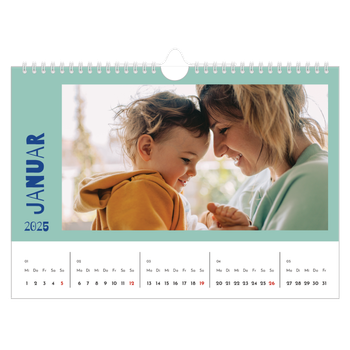 Fotokalender A4 — Farbenfroh wie du