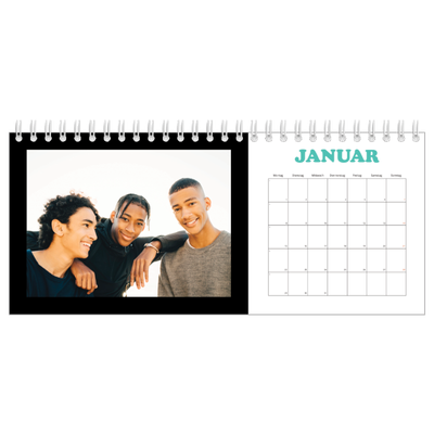 Tischkalender — Bunte Schrift [Januar]