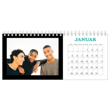 Tischkalender — Bunte Schrift