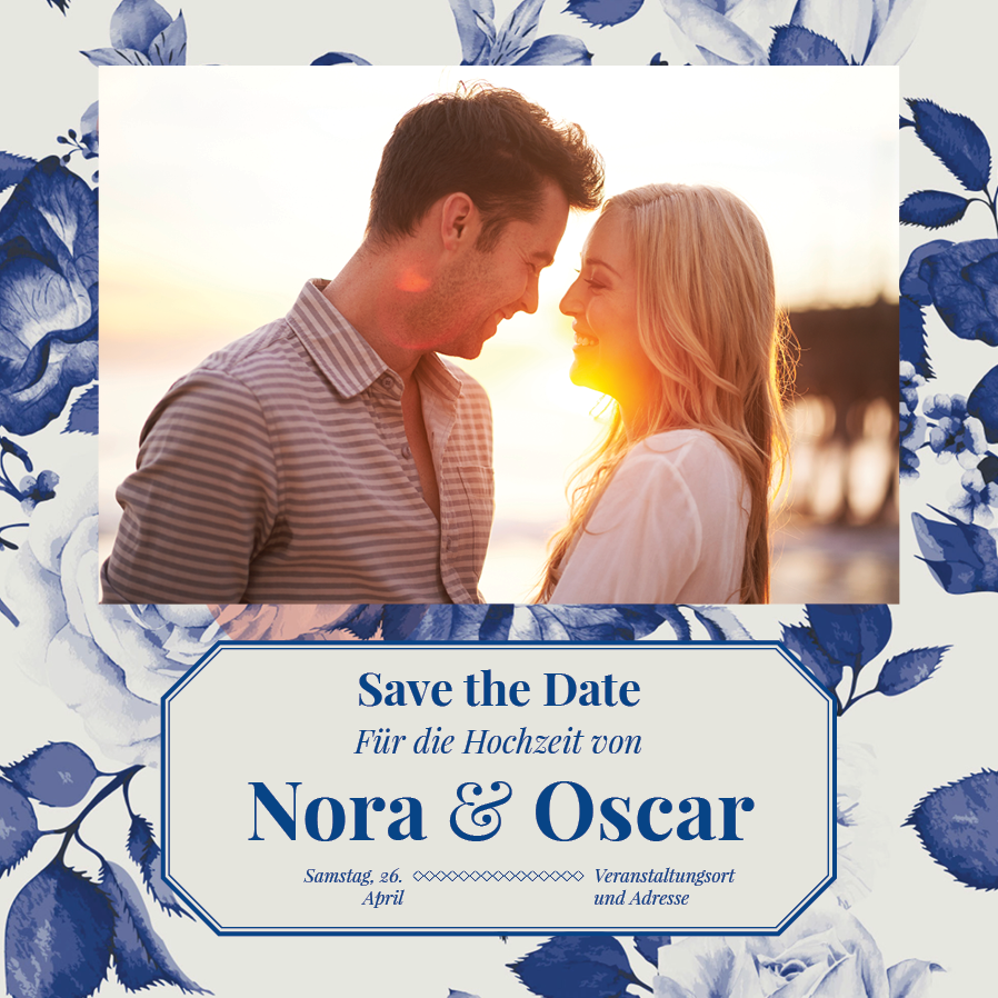 Save the date — Botanisch Blau