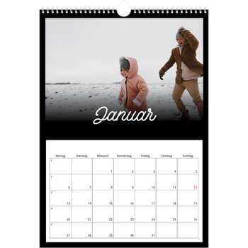 Fotokalender A3 — Schwarzes