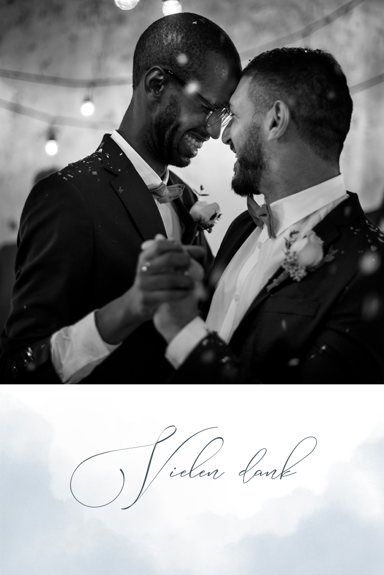 Dankeskarten — Aquarell-Abstrakt