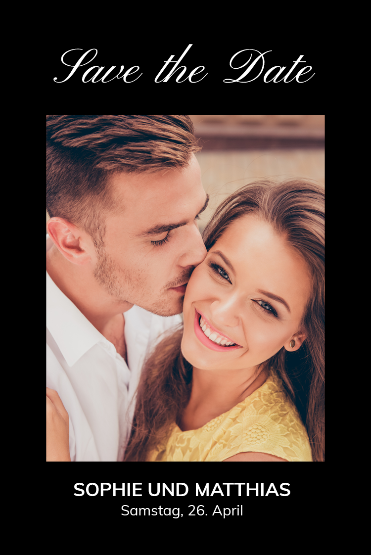 Save the date — Schwarzes