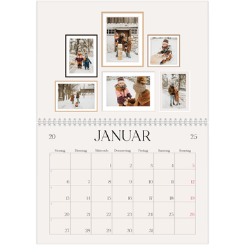Fotokalender A4 doppelt — Fotowand