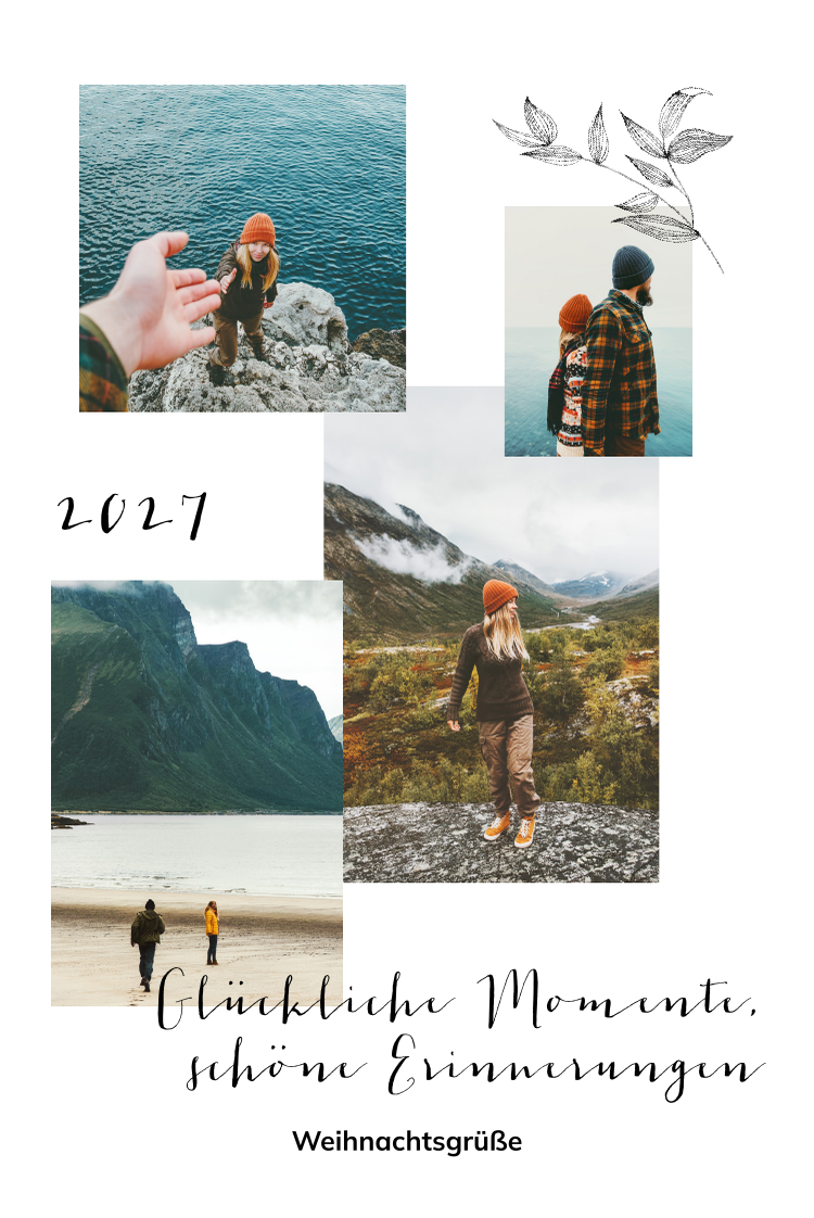 Fotokarten — Skandinavischer Stil