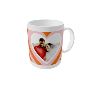 Tasse bedrucken — Retro-Herz