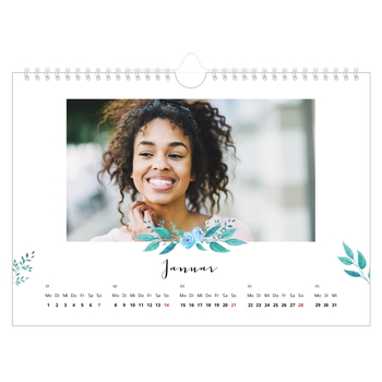 Fotokalender A4 — Blumen-Illustrationen