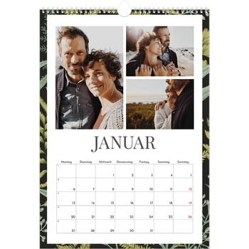 Fotokalender A3 — Blumiger Hintergrund