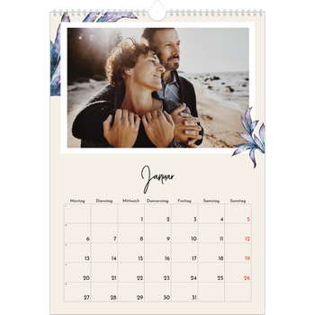 Fotokalender A3 — Gemalte Blumen