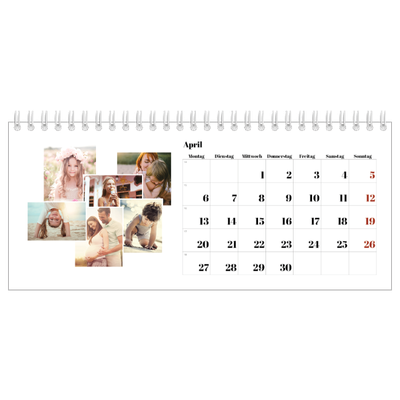 Tischkalender — Collage shapes [April]