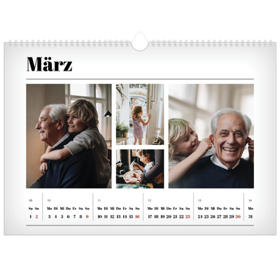Fotokalender A3 — Zeitschriften-Stil [Marsch]