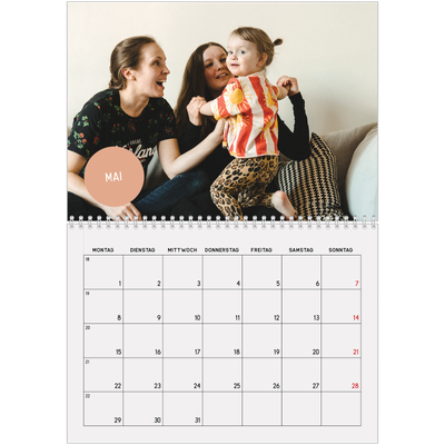 Fotokalender A4 doppelt (30 x 40 cm) — Fotosticker [deckblatt]