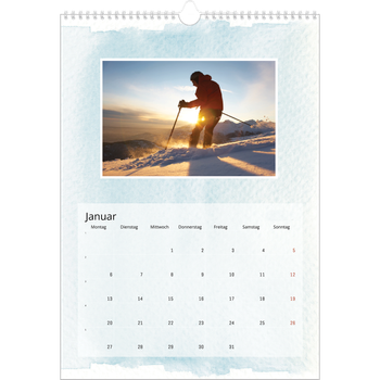 Fotokalender A3 — Wasserfarben Hintergründe