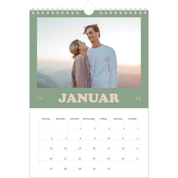 Fotokalender A4 — Rahmen im Retrostil