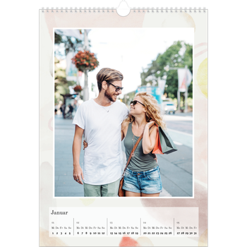 Fotokalender A3 — Wasserfarbentupfer