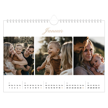 Fotokalender A4 — Eleganter Kalender