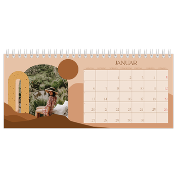 Tischkalender — Berge in neutralen Farbtönen