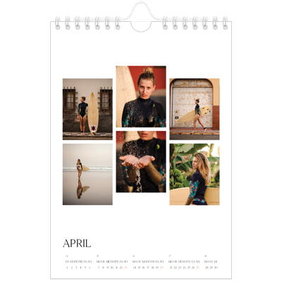 Fotokalender A5 — Surfen bei Sonnenuntergang [April]