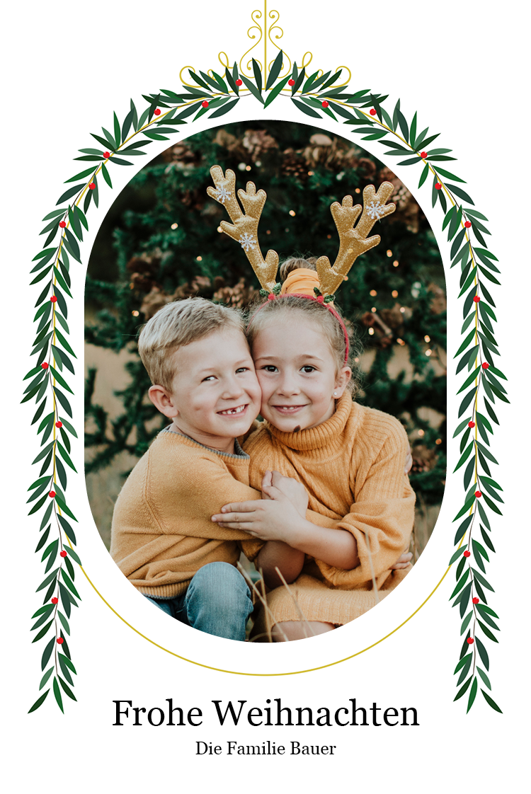 Fotokarten — Kranz-Rahmen