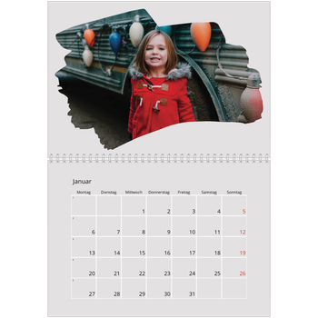 Fotokalender A4 doppelt — Pinselstriche