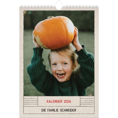 Fotokalender A4 (20 x 30 cm) — Stempeleffekt [deckblatt]