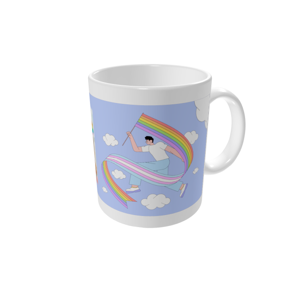 Tasse bedrucken — Lila Liebe