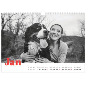 Fotokalender A3 — Kräftige Farben