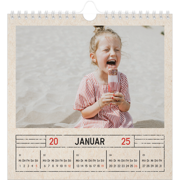 Fotokalender Quadratisch — Stempeleffekt