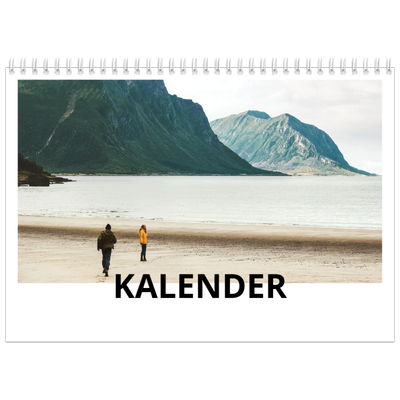 Fotokalender A4 doppelt (30 x 40 cm) — Datum groß [deckblatt]