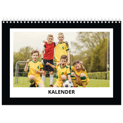 Fotokalender A4 doppelt (30 x 40 cm) — Schwarzer Rahmen [deckblatt]