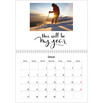 Fotokalender A4 doppelt — Zitate