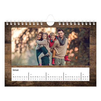 Fotokalender A5 — Holzhintergründe