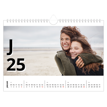 Fotokalender A4 — Große Zeichen