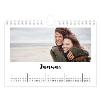 Fotokalender A5 — Handgeschrieben