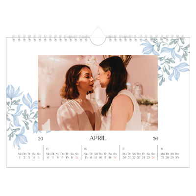 Fotokalender A4 — Elegante Blumen [April]