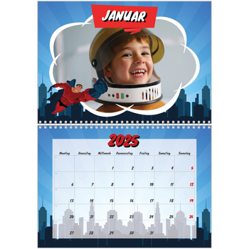Fotokalender A4 doppelt — Comic-Buch