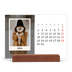 Tischkalender mit Holzfuß Querformat  — Die Porträtaufnahme [Marsch]
