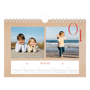 Fotokalender A5 — Ein Hauch von Rot