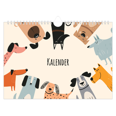 Fotokalender A4 — Hundepfoten und Kritzeleien [deckblatt]