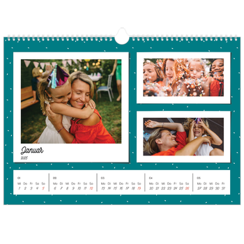 Fotokalender A3 — Bunte Retro-Bilder