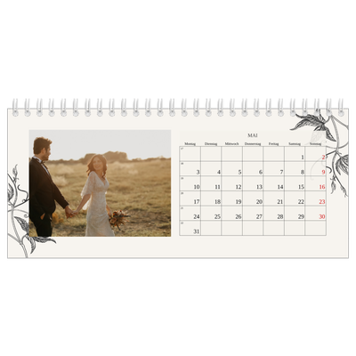 Tischkalender — Tinte und Efeu [Mai]
