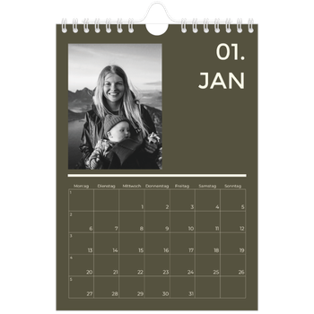 Fotokalender A5 — Modern und kräftig