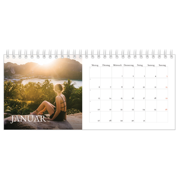 Tischkalender — Einfacher Serif