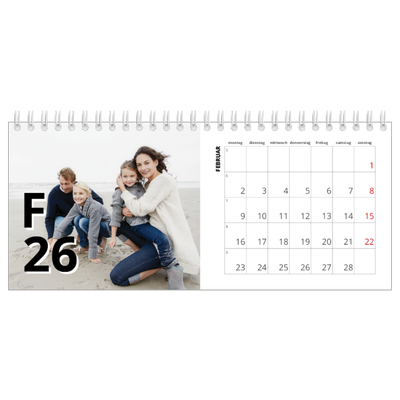 Tischkalender — Große Zeichen [Februar]