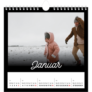 Fotokalender Quadratisch — Schwarzes