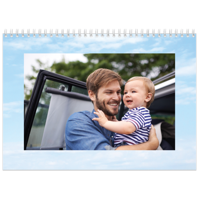 Fotokalender A4 doppelt (30 x 40 cm) — Wolkenhintergrund [deckblatt]