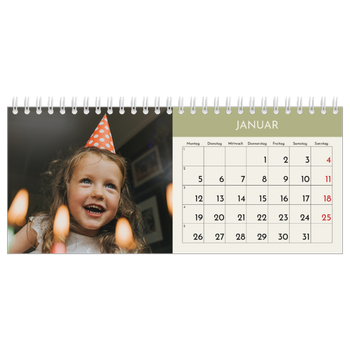 Tischkalender — Pastellfarbene Monate