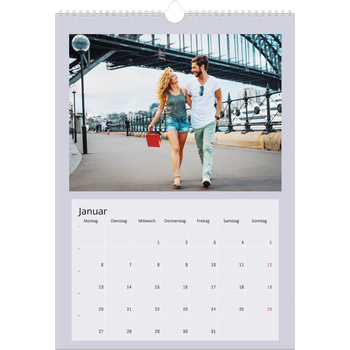 Fotokalender A3 — Farbenfroher Hintergrund