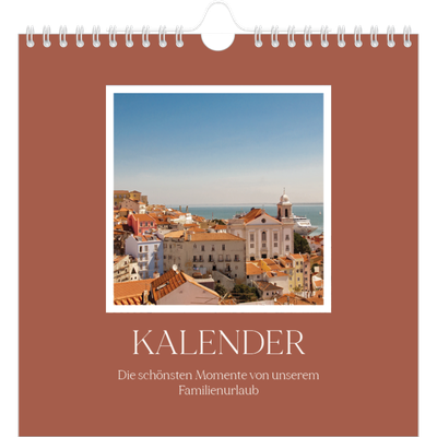 Jahreskalender Quadratisch — Klassische Farben [deckblatt]