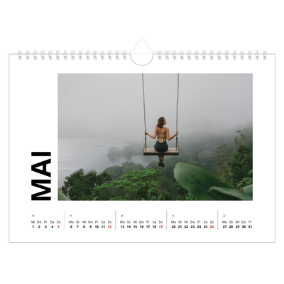 Fotokalender A4 — Datum groß [deckblatt]
